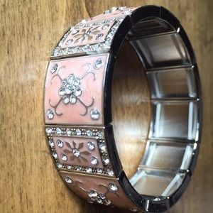 Vintage Pink Mary Kat Stretch Bracelet
